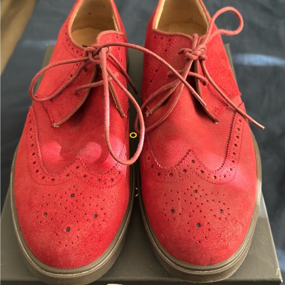 Polo Ralph Lauren rare Red Suede wingtip men\'s dress shoe NWOB Sz 9 main image 4